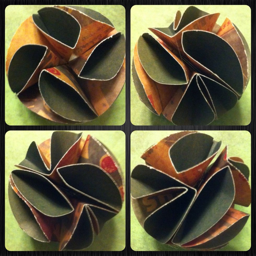 This one is is way better in person. Again, use double sided color paper. I also always forget to mention to add your hanging loop during the gluing process of these. Enjoy \ud83d\ude0a