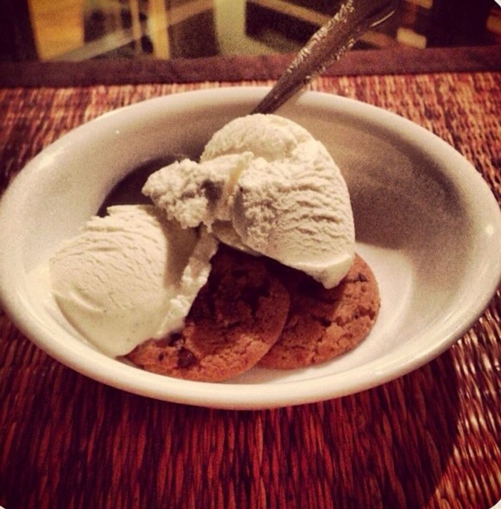 This one is vanilla with my P.B cookies :)