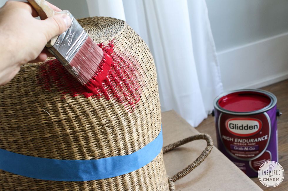 This paint is self-priming, so for a more natural look you should only need one coat. However, add as many coats until you achieve a look you like.