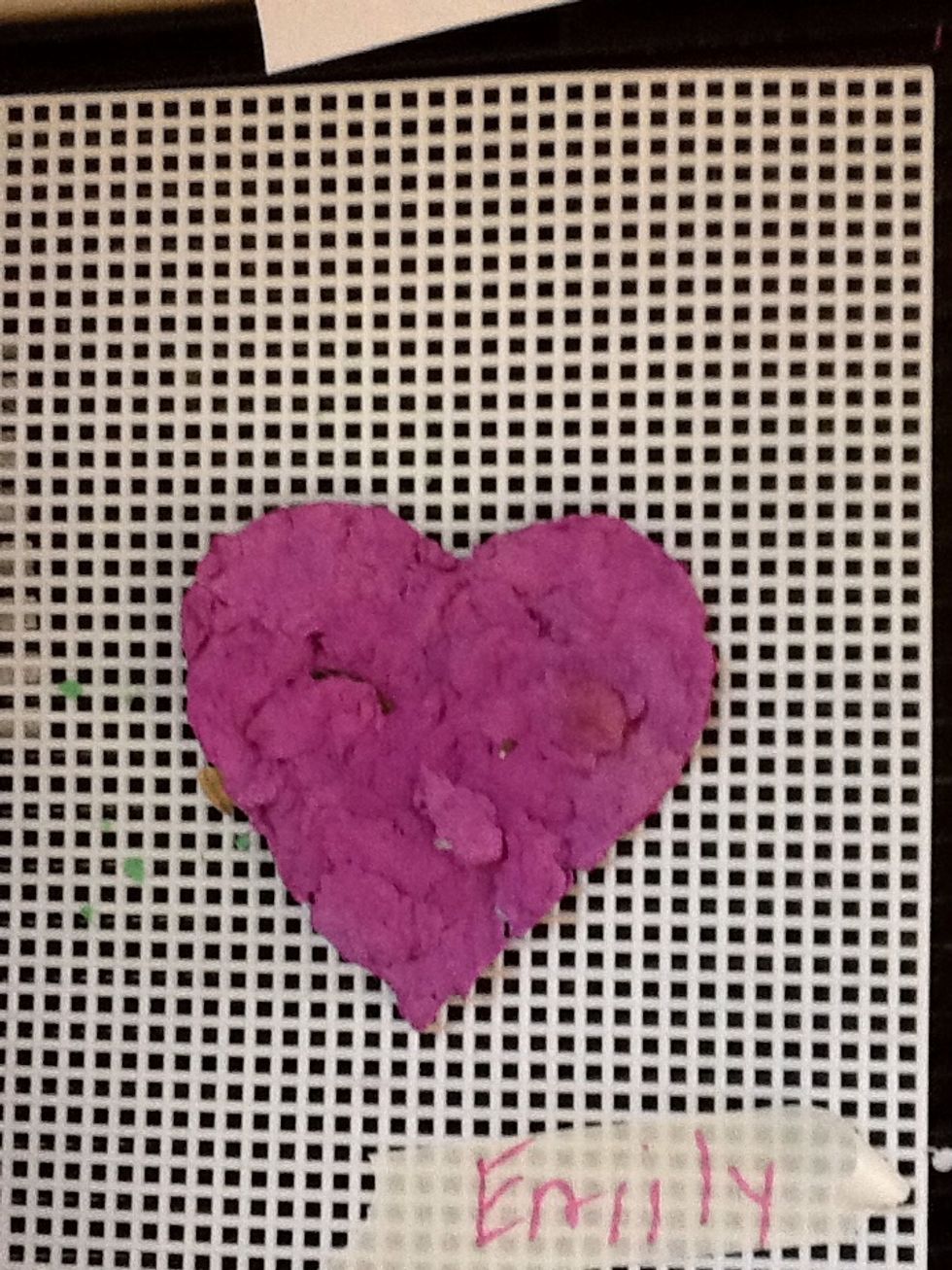 This paper has been dried, on the screen,about 36 hrs.