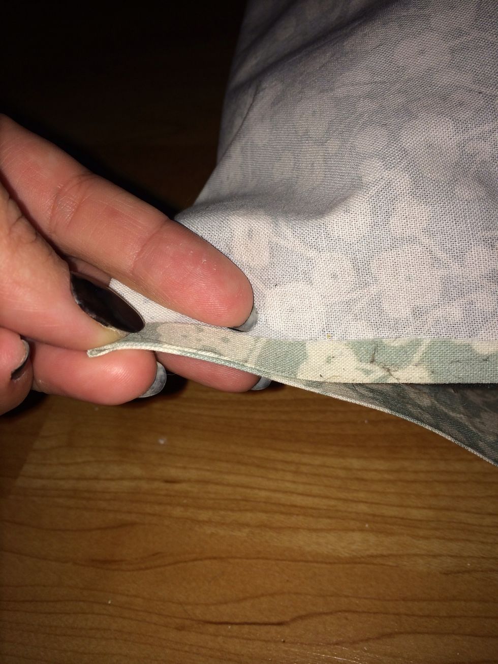 This part confused me when I was researching so just to make it clear: these are going to be the edges we will tape and iron down on both sides to finish the cover.