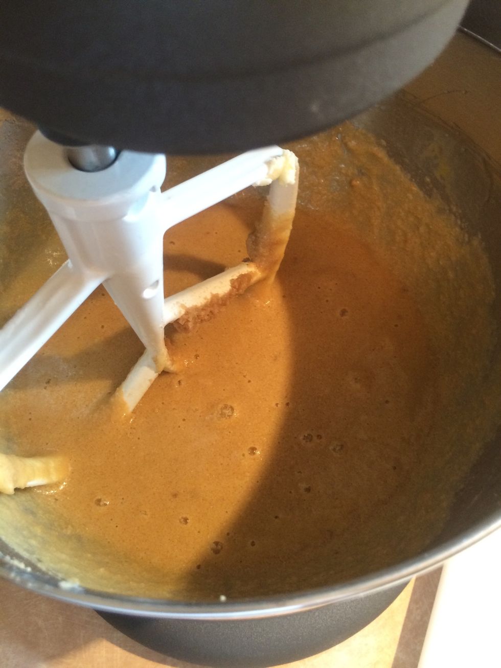 This part of the batter is soft and liquid like.