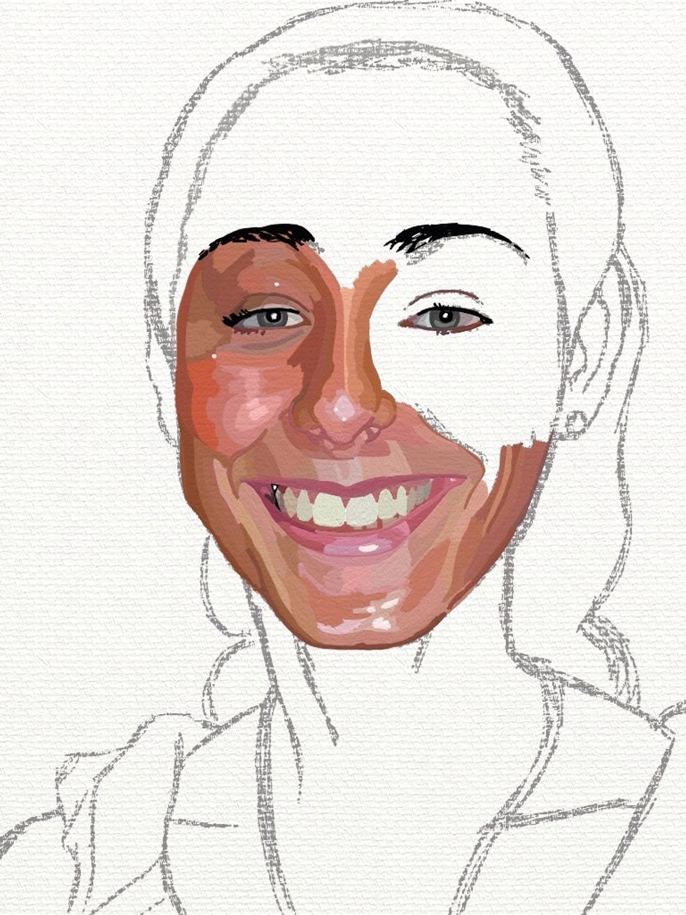 This part of the process is called blocking in color. An oil painter traditionalist would start loose but I work more like a Cartoonist who also happens to enjoy oil painting.