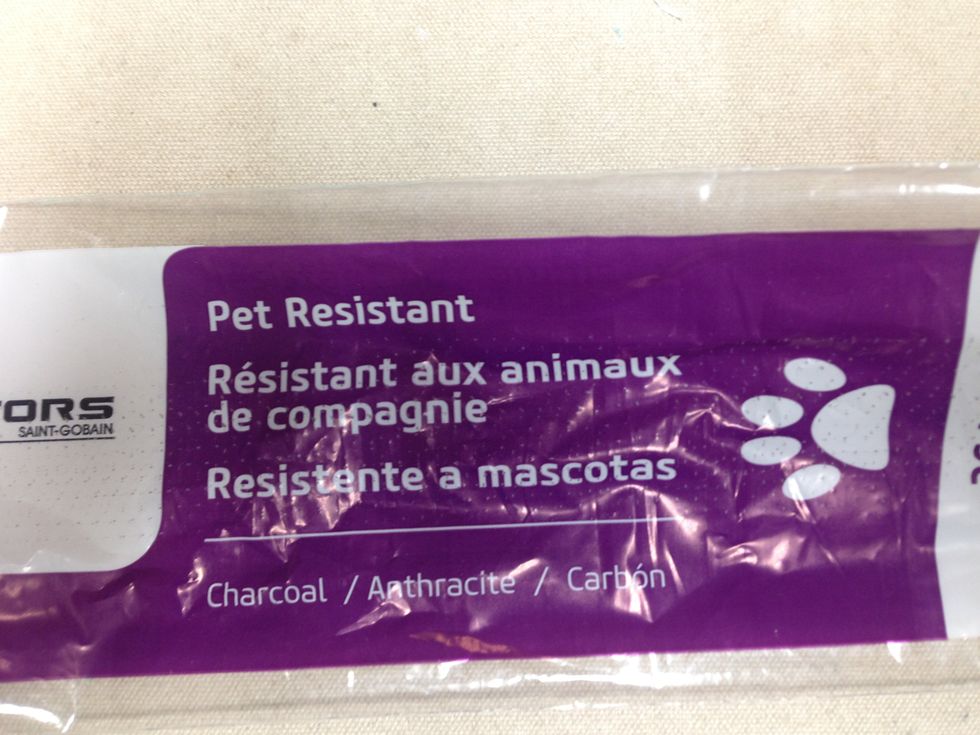 This Pet Resistant Screen is soft and easy to sew.  It comes in different widths and lengths.  I used a 36 x 84 roll in the Charcoal color.