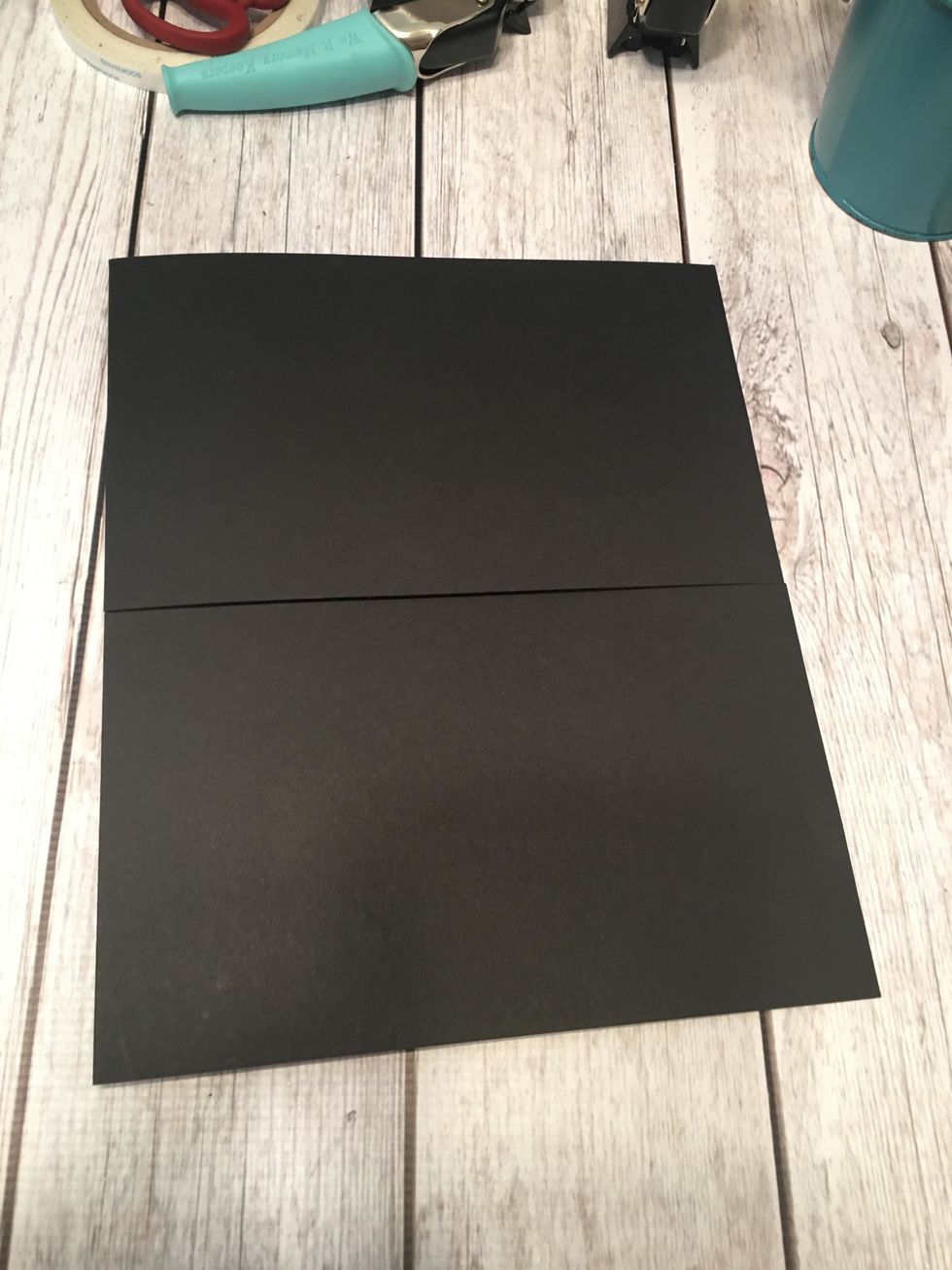 This photo shows two "half pages" (5 1/4" tall) attached to one full page.  You attach these on top of the full page by putting glue or tape on just the 1/2" hinges.