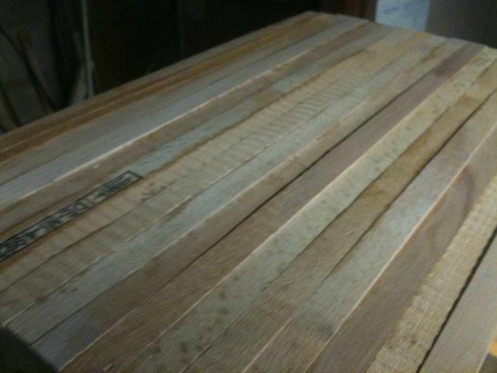 This piece has to go through the planer a few more times to get the ridges smoothed out.