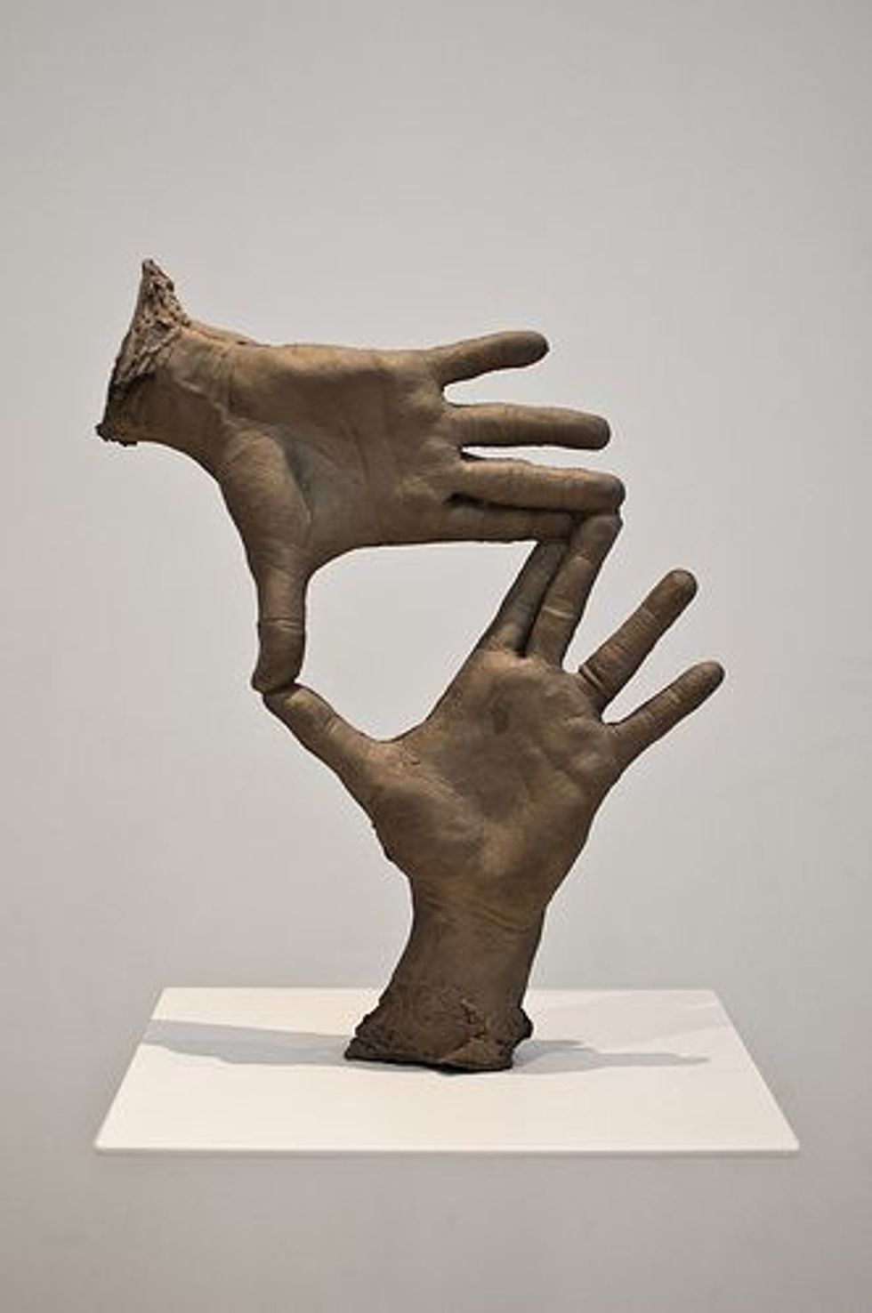 This project is inspired by Bruce Nauman. Make your hands expressive! Show action and movement. For example, make a claw, pretend to throw a ball, make a fist. Be creative! Work together!