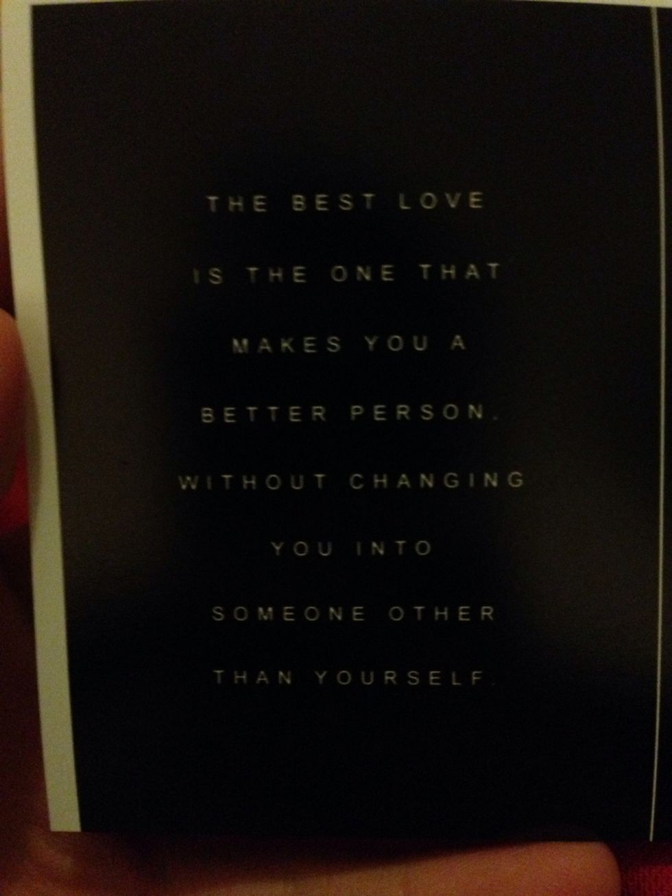 This quote shows that you can do what you want as long as it doesn't change who you are.