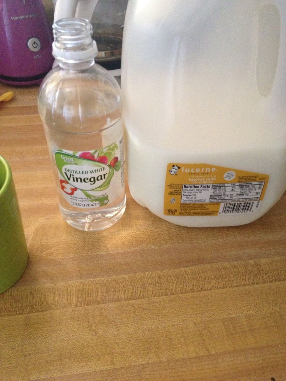 This recipe calls for buttermilk but if you, like me, don't have much of a need on a regular basis, milk with vinegar or lime juice will do!