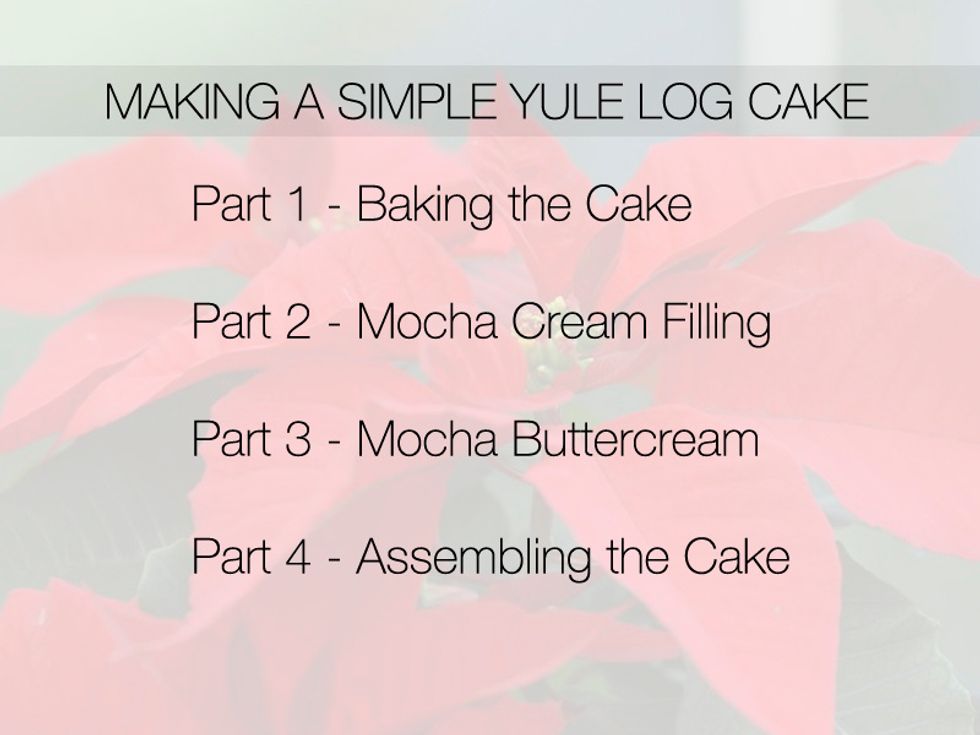 This recipe is broken into four parts - making the cake, making the Mocha Cream Filling, Making the Mocha Buttercream & Assembling the Cake.