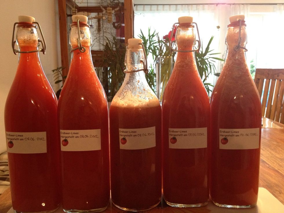 This recipe is for about 3l limes