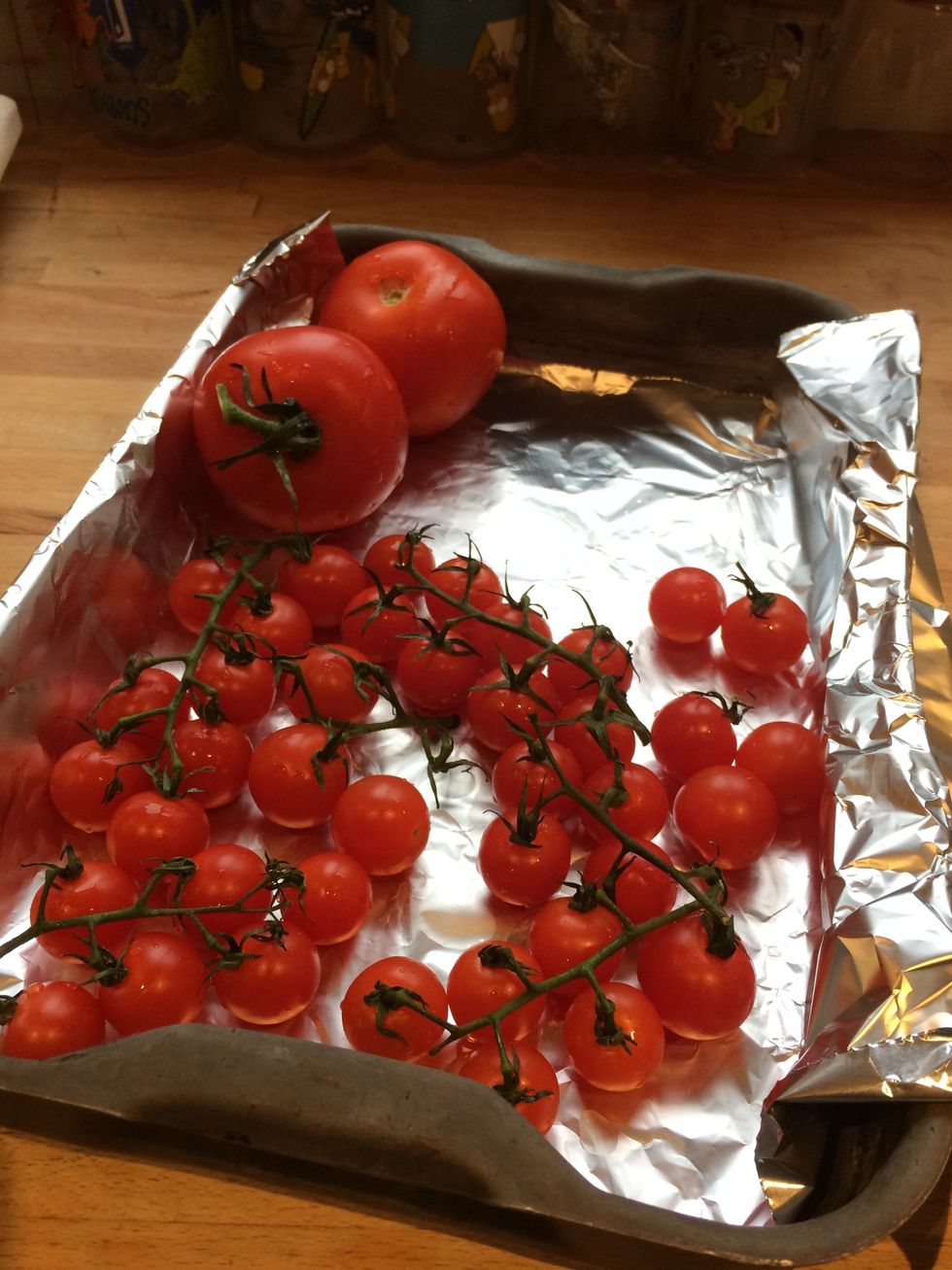 This sauce made enough for about 6 people and used this many tomatoes. Vary depending how much sauce you want to make. This recipe is great for using up tomatoes that are starting to go a bit bad too.