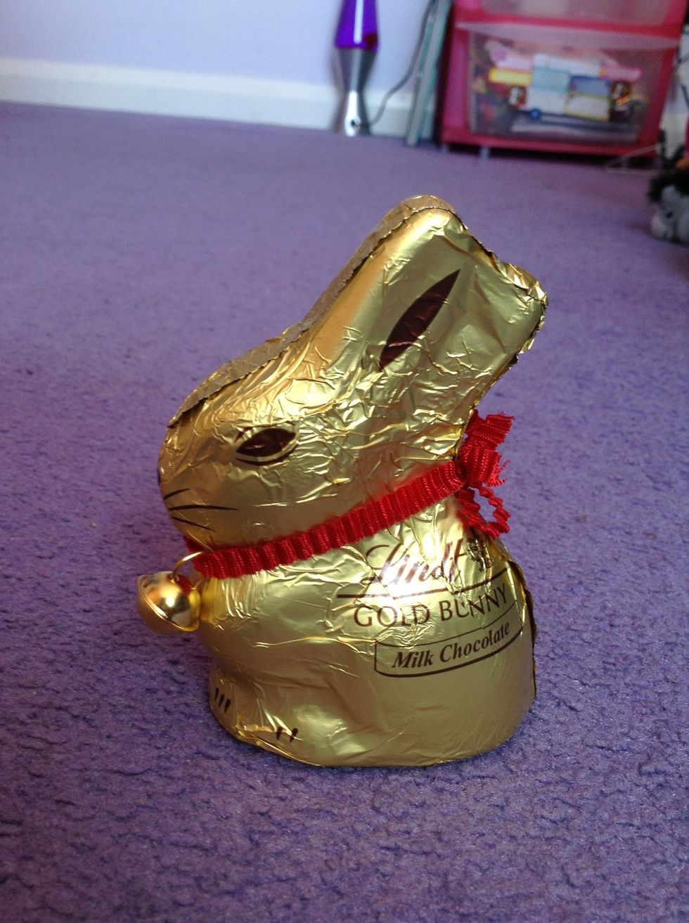 This shot is taken in line with the bunny on the ground!