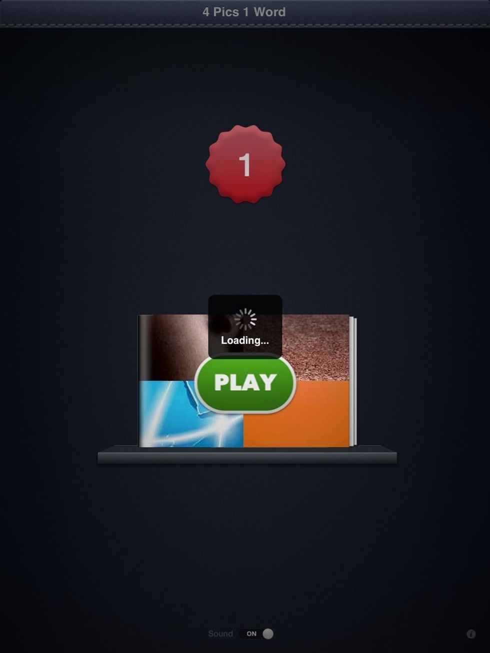 This should come up, tap the play button :-)