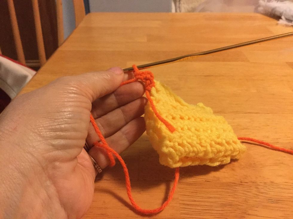 This should create a small triangle.