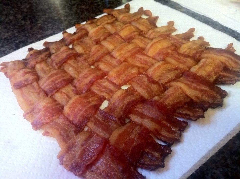 This should have been in that 350 degree oven until it looks like this.  Hint: be patient, this takes a while.  (Nice crispy edges!)