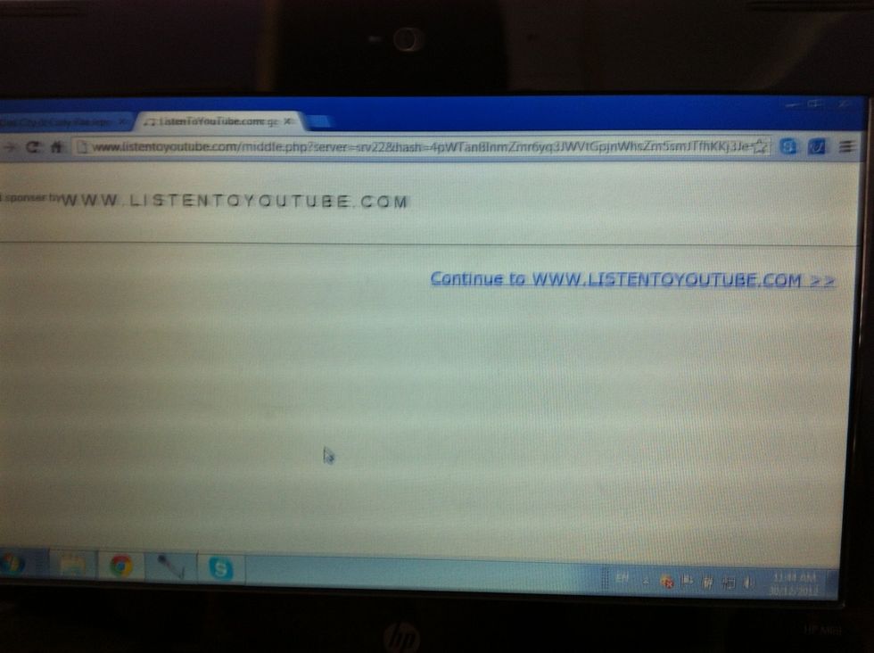 This should pop up, just click on continue
