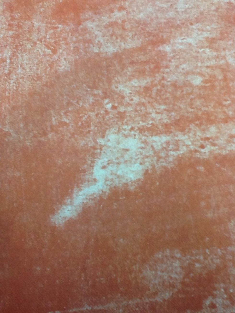 This shows colour because there is a bright colour.