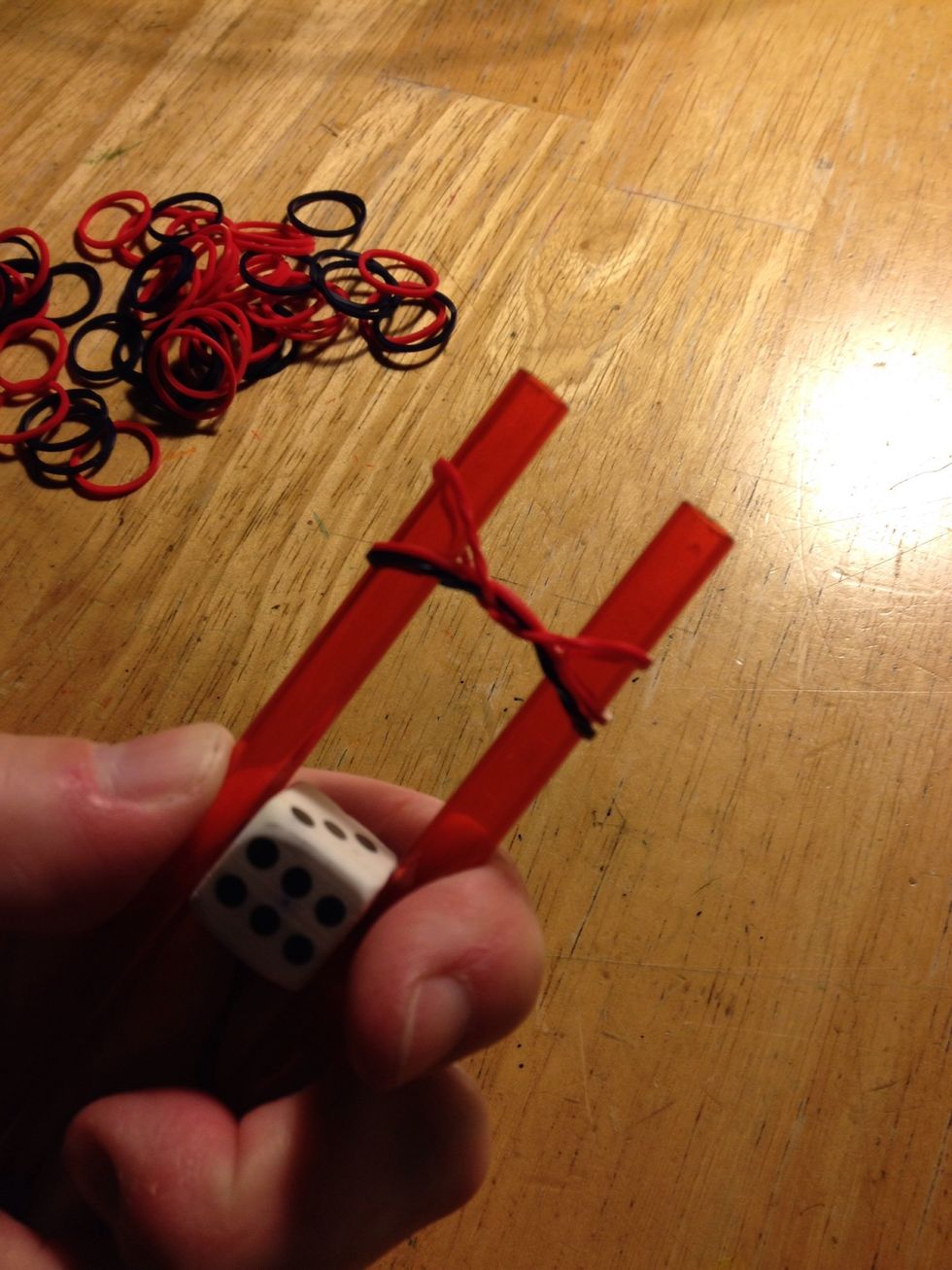 This shows detail of both right and left sides moving over two bands.