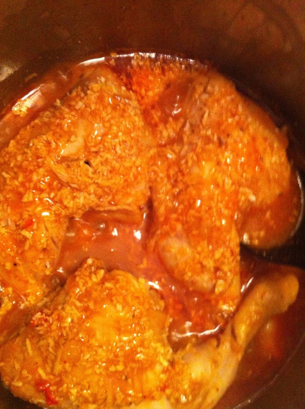 This smells divine! Add the grated coconut before serving.