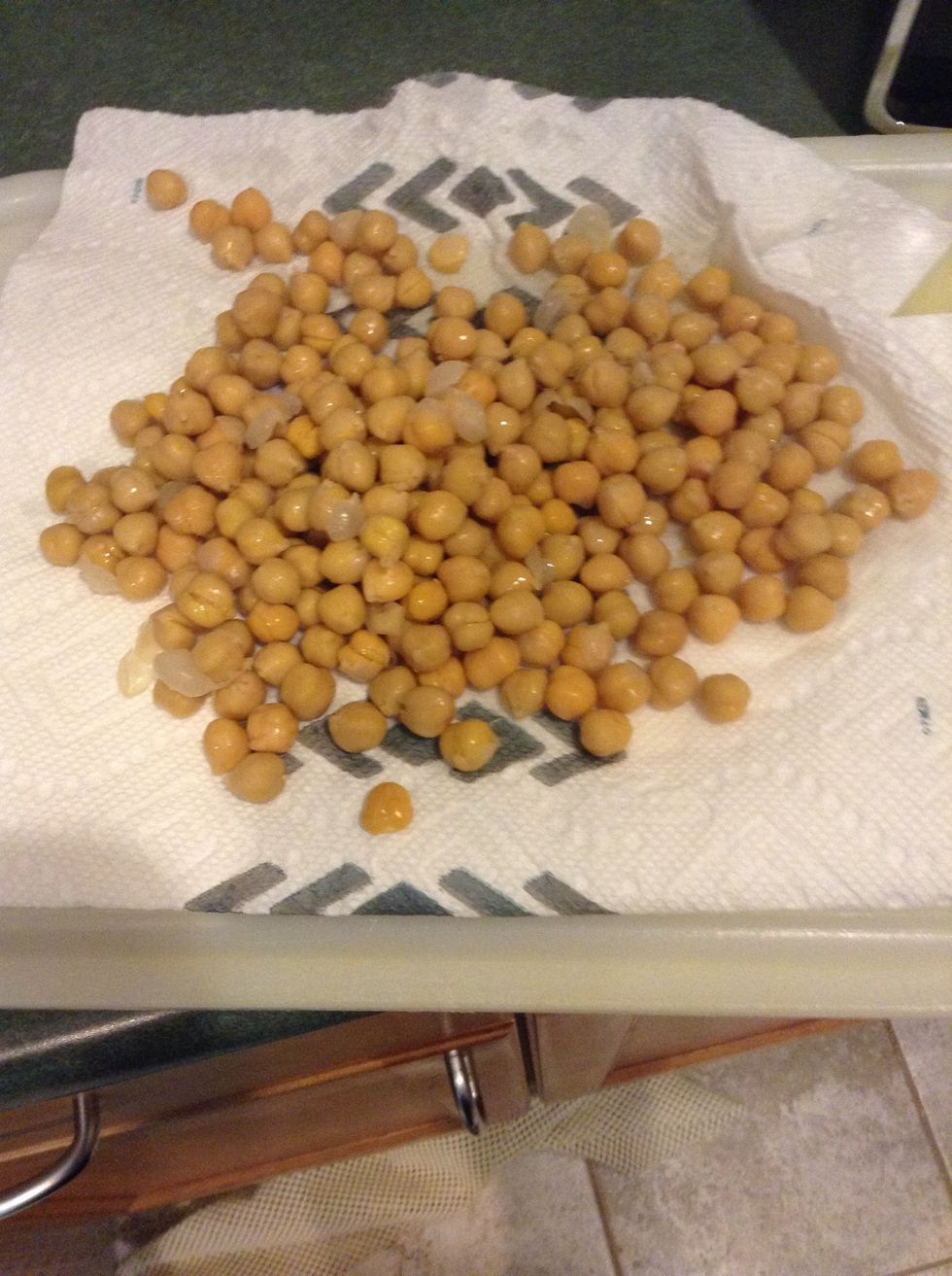 This step is crucial. Dry your beans very well.