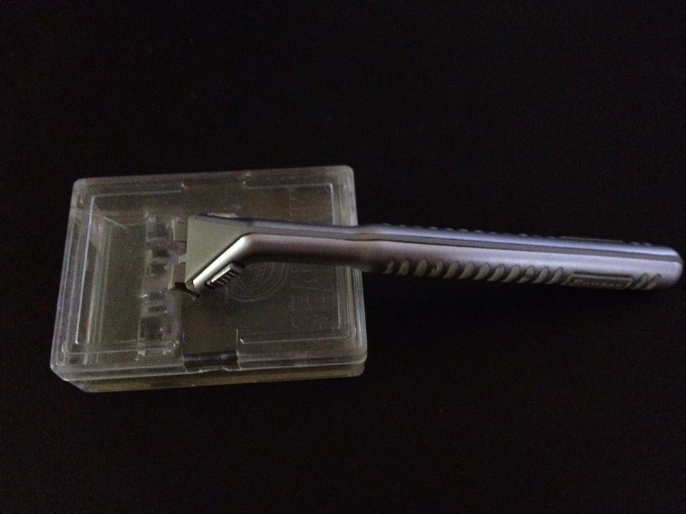 This step is of course after you've used the shaver and you're storing it.