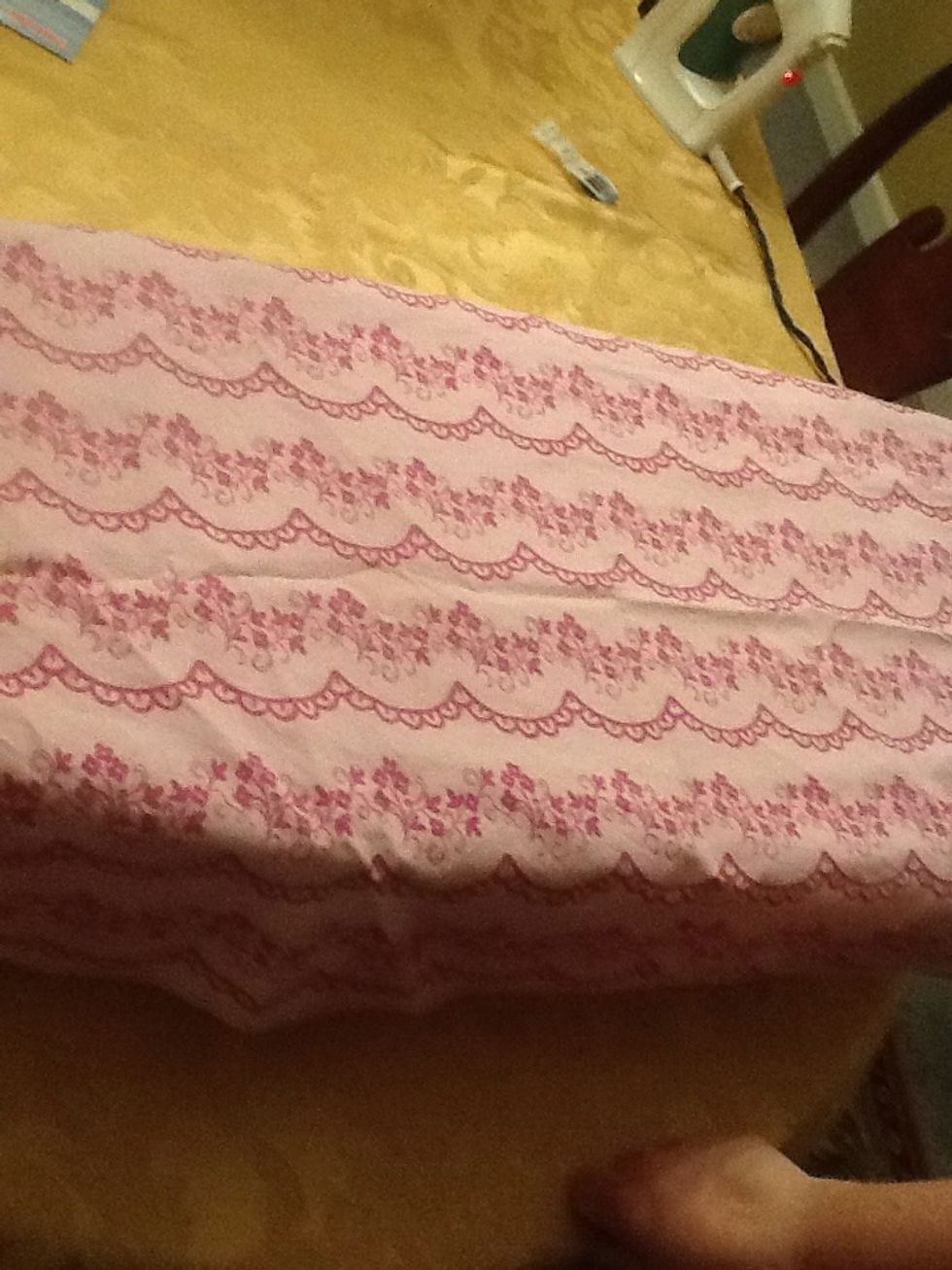 (This step is optional) lay a cotton pillow case on your ironing board \ud83c\udf90
