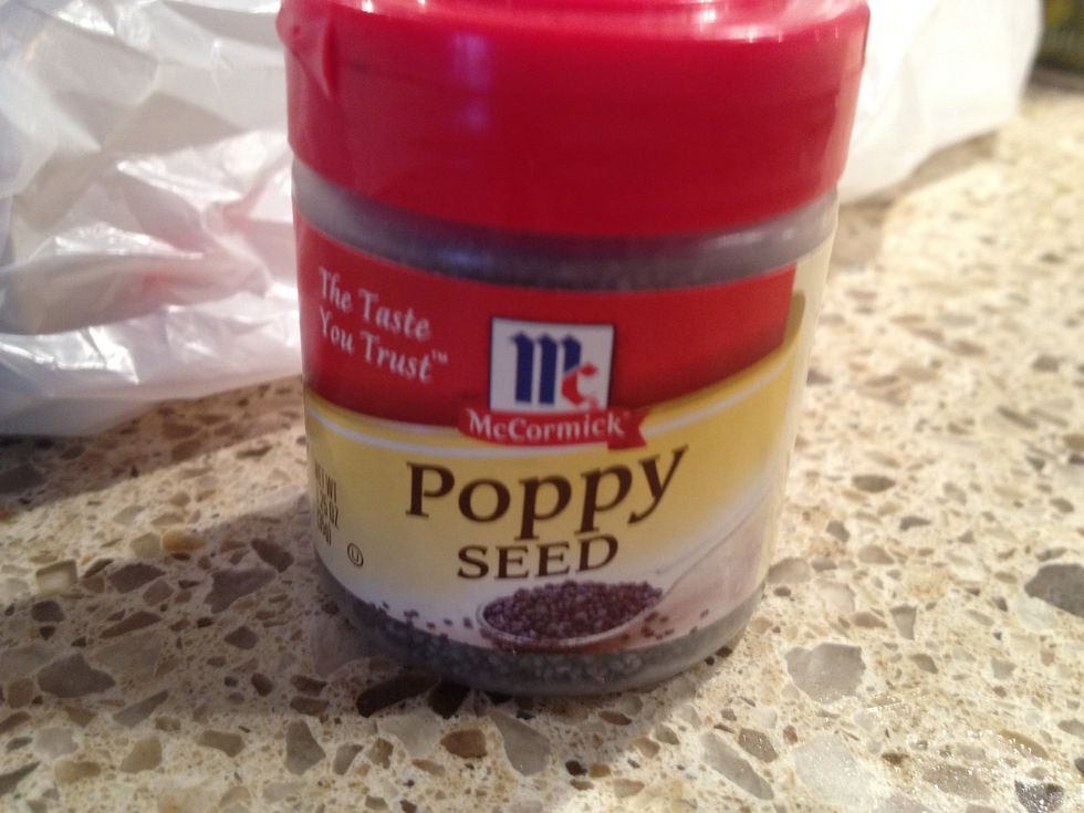 This step is totally optional. Feel free to skip if you don't like poppy seeds or if you have a mandatory drug test coming up, but I love them!