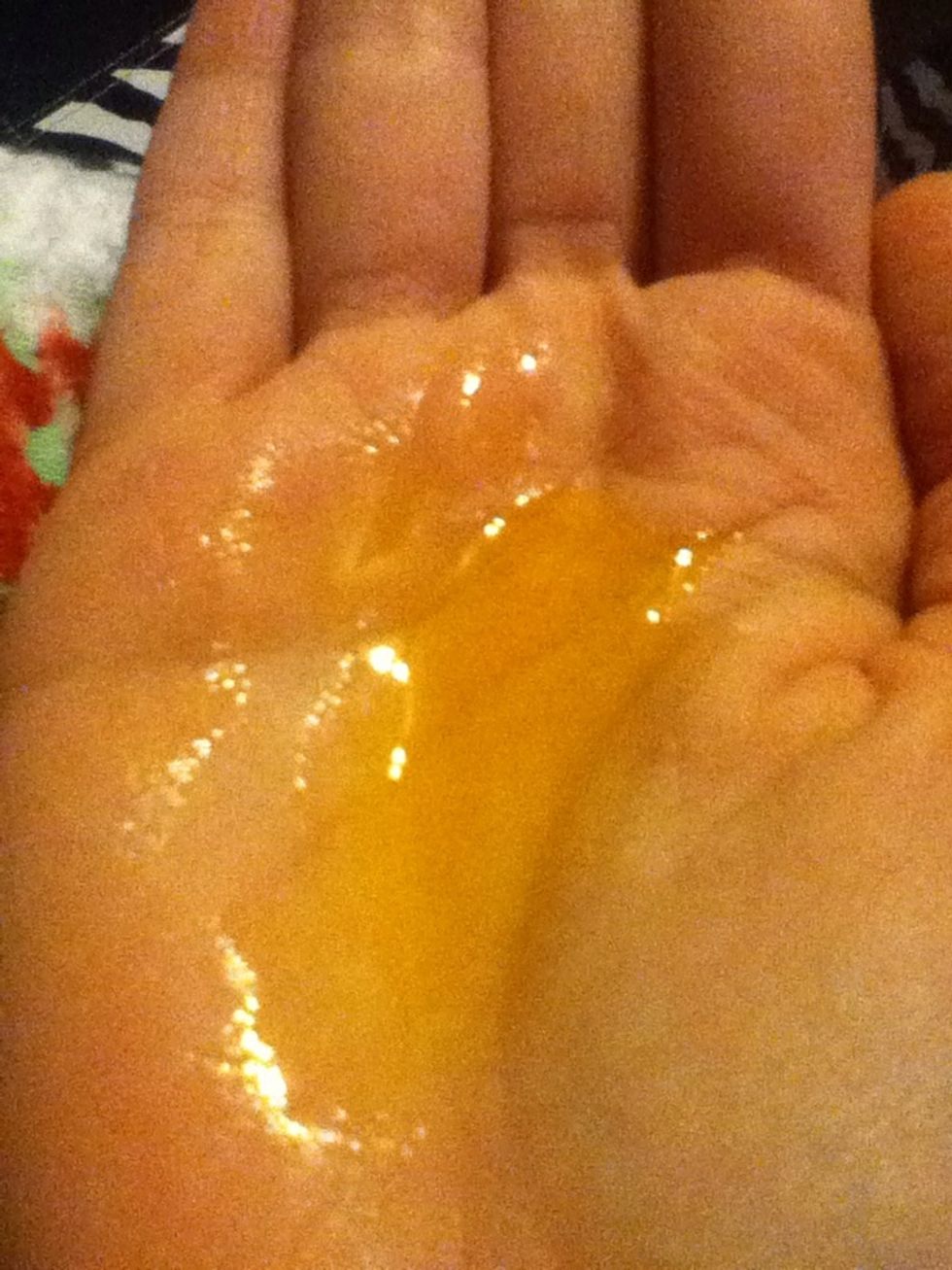 This step is totally optional if you do NOT have moroccan oil, but I suggest that if you do not have it, to go get it, because it makes your hair super shiny and super soft!