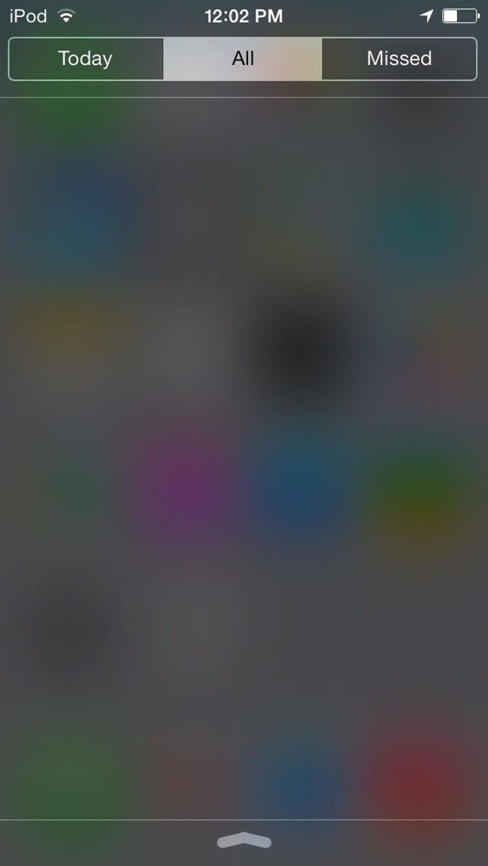 This tab is where notifications go