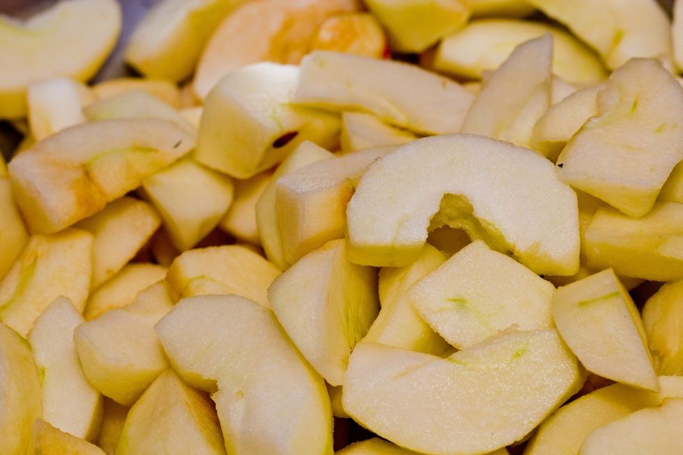 This takes a little time but a big bowl full of sliced and cored apples is a pretty cool reward. They are tasty just like this or sprinkled with a little cinnamon sugar or dipped in peanut butter