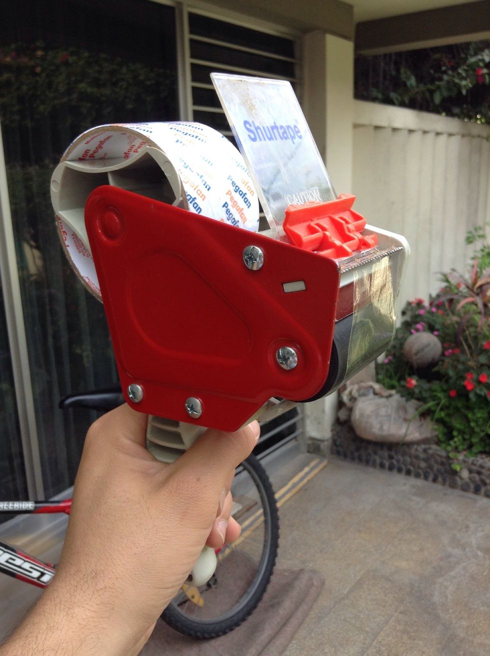 This tape dispenser is a great addition to your wrapping tools. It mostly serves when you wrap bigger packages.