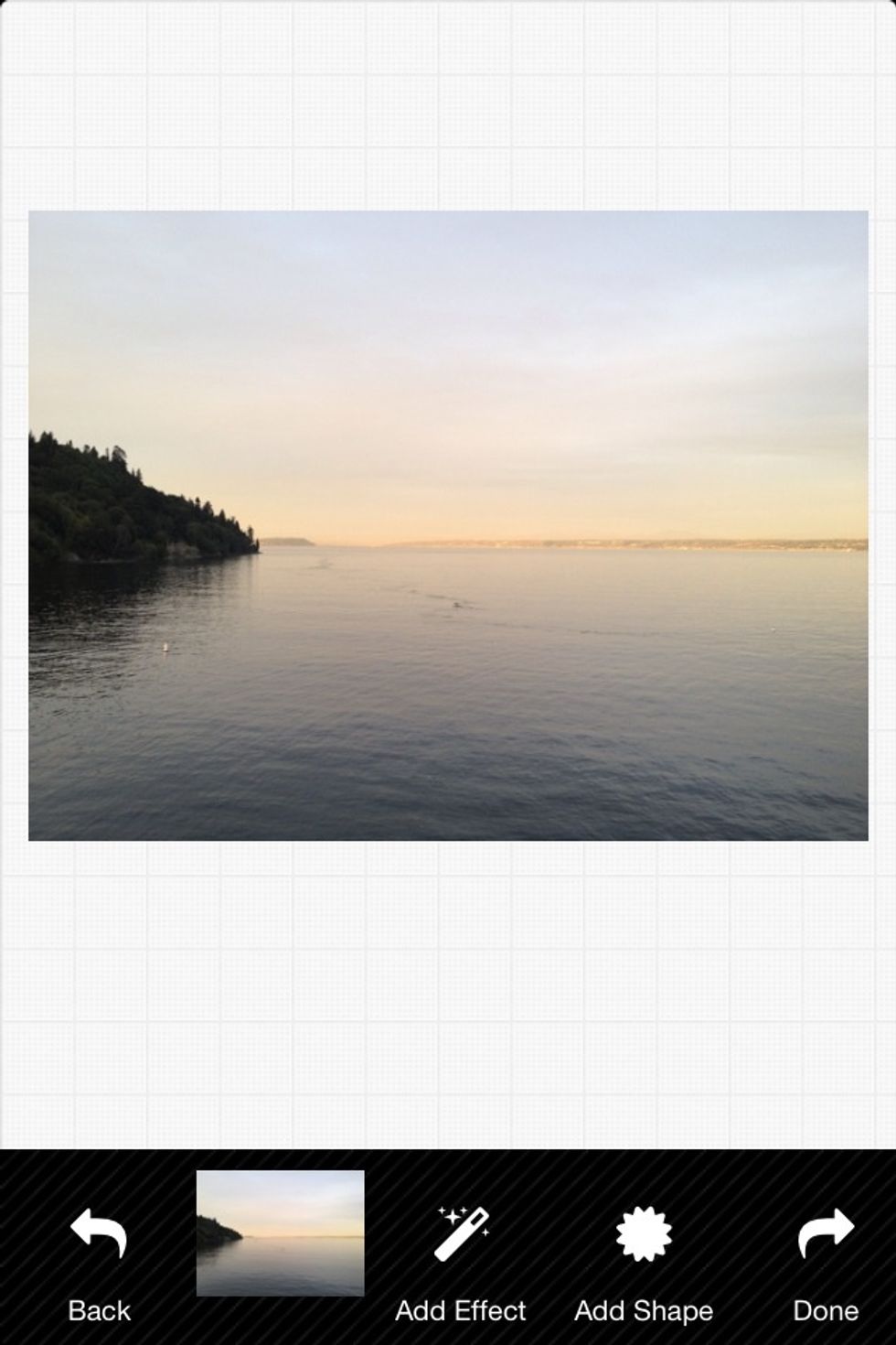 This the the editing screen...select the 'add effects' button.