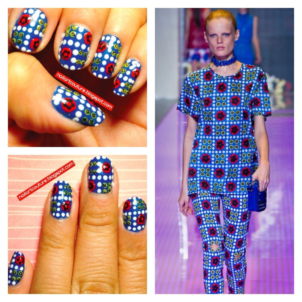 This tutorial will show you how to create a VERSUS by Versace inspired nail art. Fresh off the runway in Milan.
