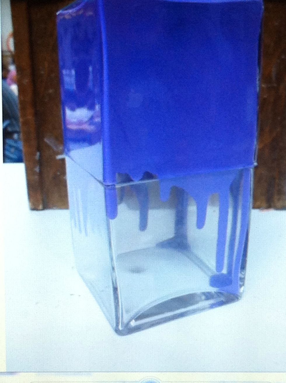 This vase is all one color.