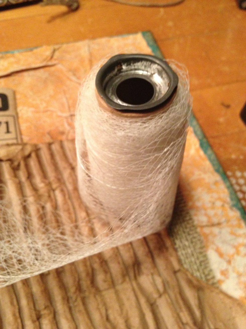 this vintage netting adds great interest and texture.