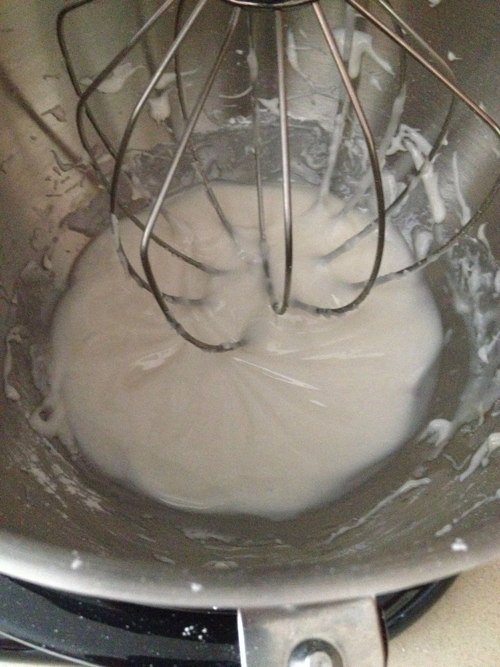 This was a good consistency so separate half out and melt the chocolate