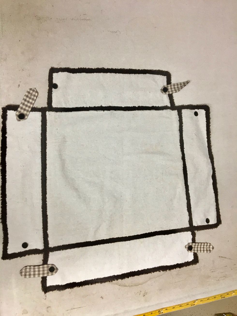 This was my old slip cover.  I used it as a pattern.  Is't the Chenille-It a FUN little detail?  You can purchase it on our website herehttp://bit.ly/2tdqGoX