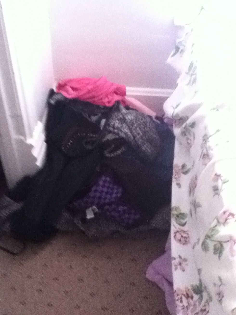 This was on my floor too (pile of close)