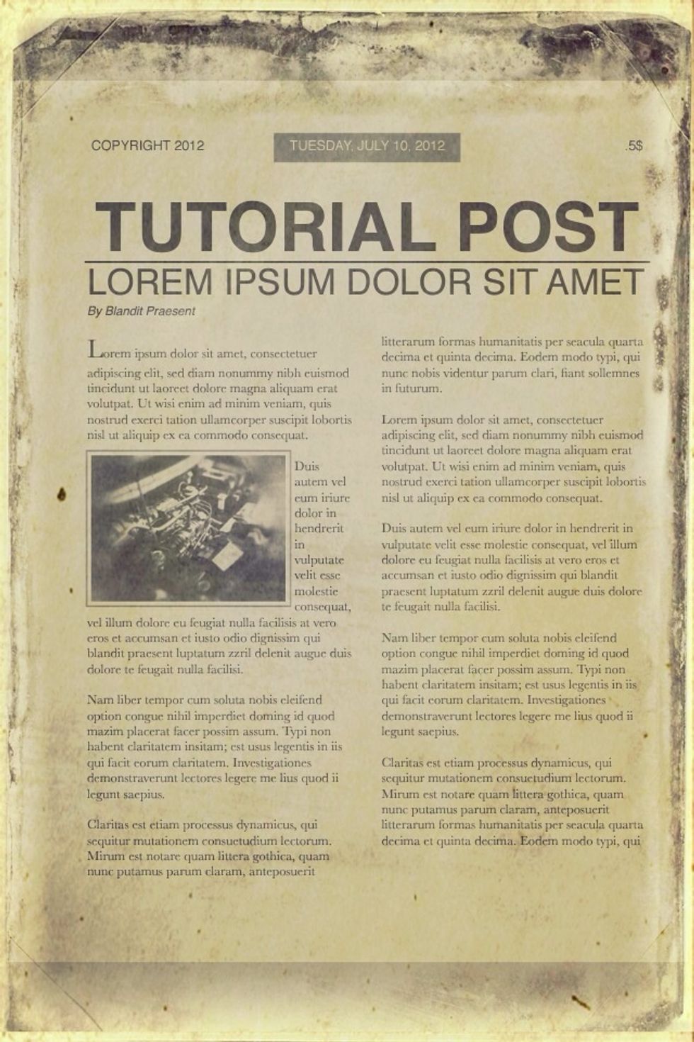 This was the first newspaper I ever made.