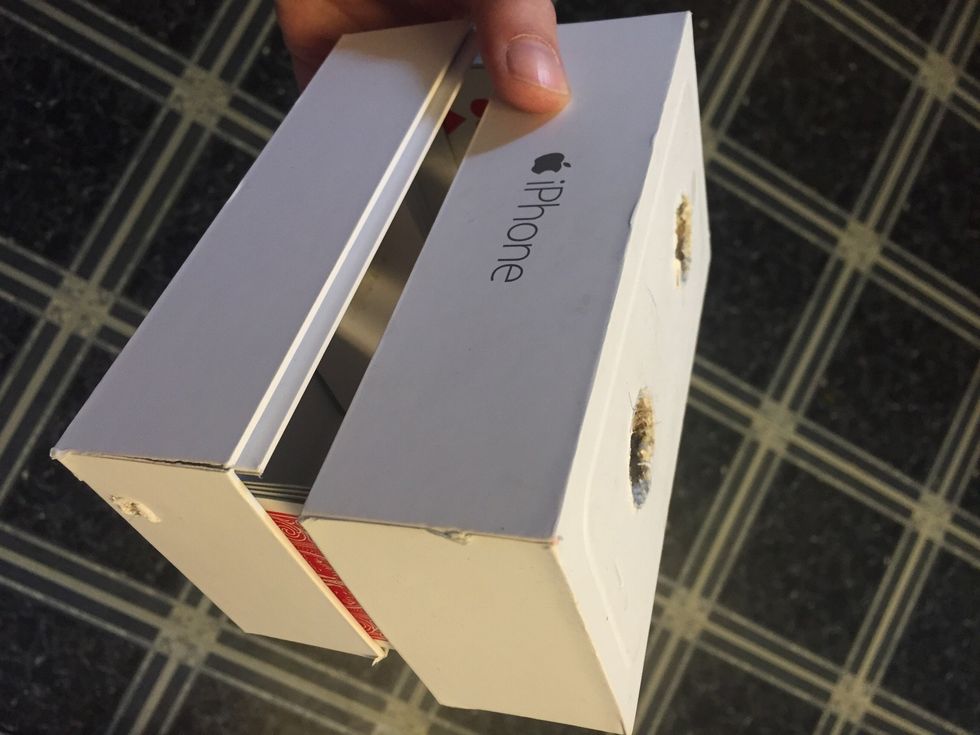 This way you can hold the two halves together and look into the viewer.