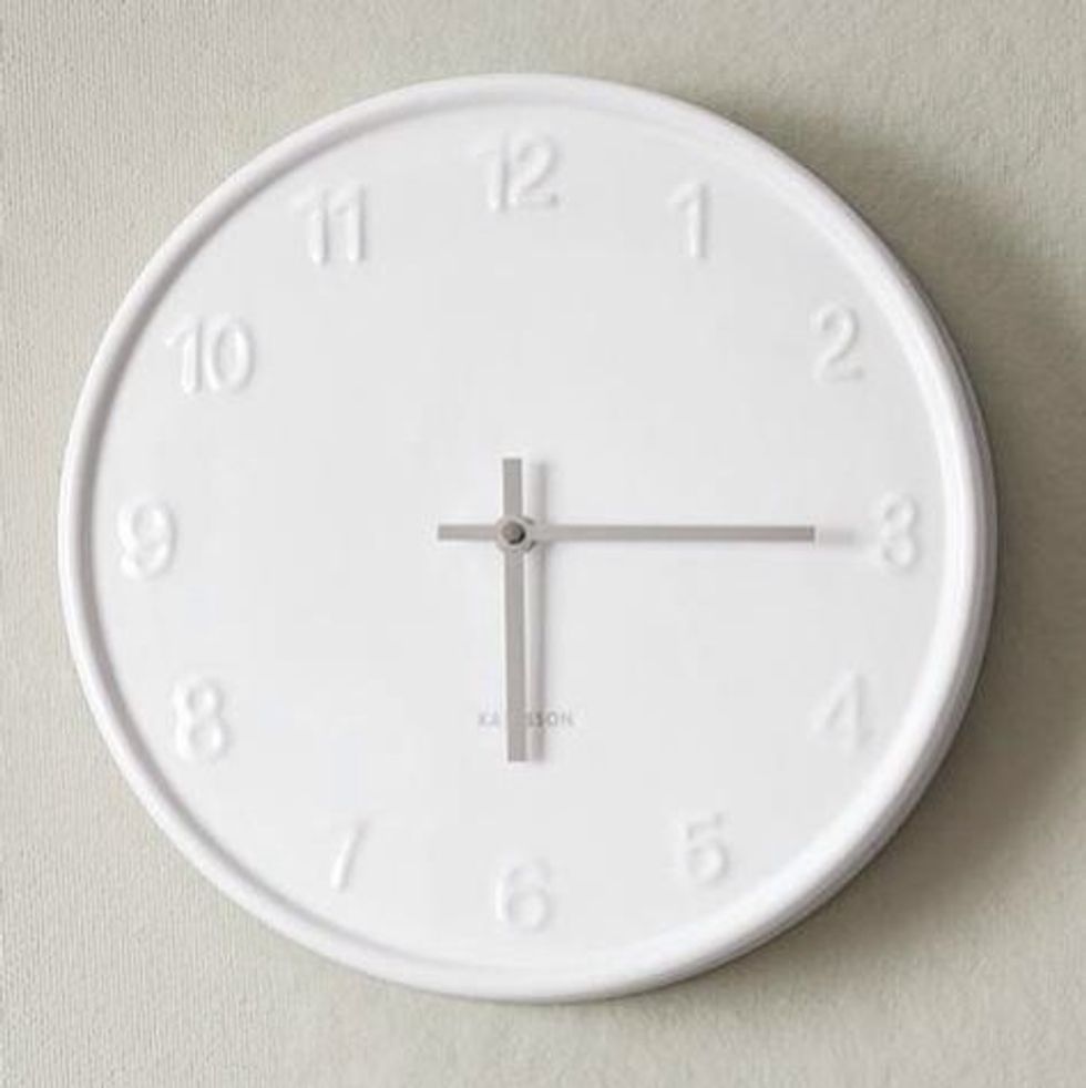 This West Elm clock is less expensive ($79) but is no longer available.