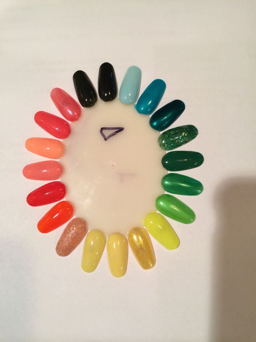 This wheel is done, so using YouDoodle app, I added numbers on a photo to include in my Evernote.