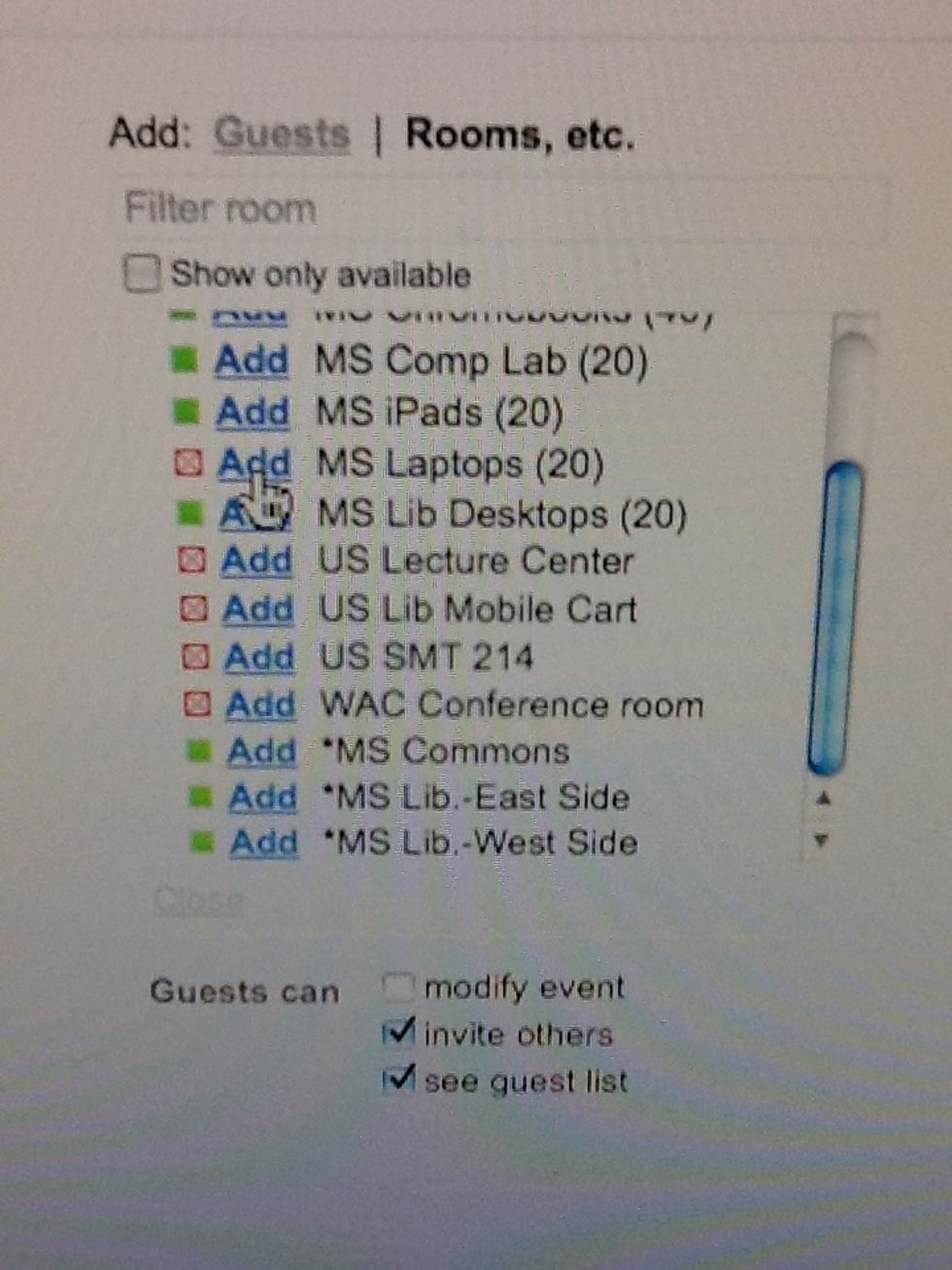 This will allow her to add the reservation for the remaining 13 laptops.
