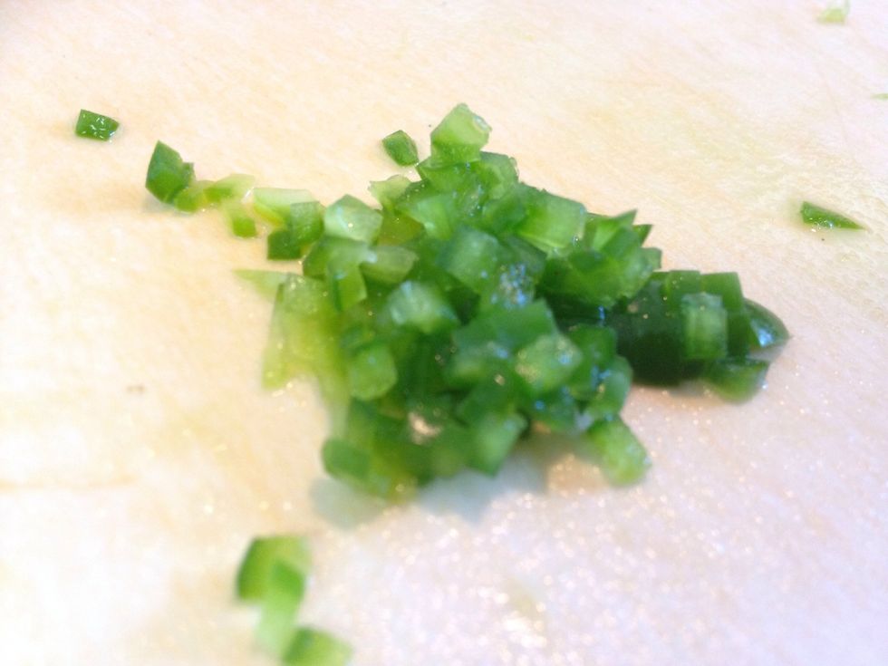 This will be the smallest cut in this recipe.