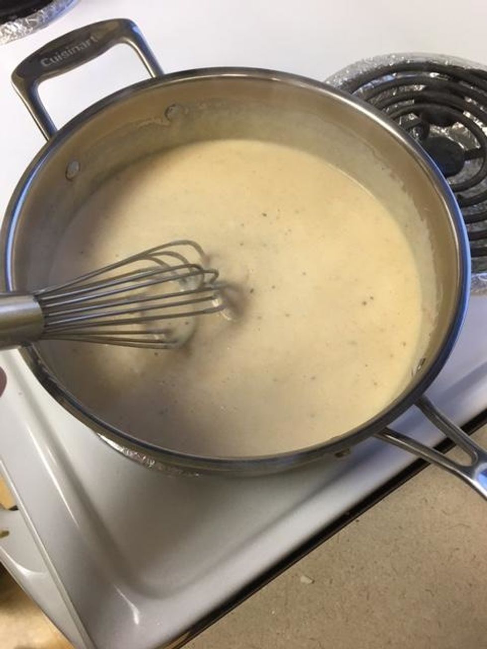 This will be what it looks like when the cheese is melted.