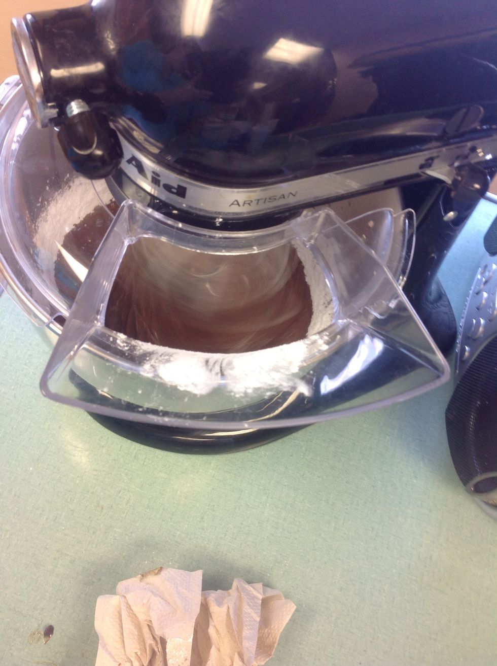 This will be your frosting mix, it is made of 1 cup chocolate chips, 1/2 cup milk, 1/4 cup of margarine, and powdered sugar.