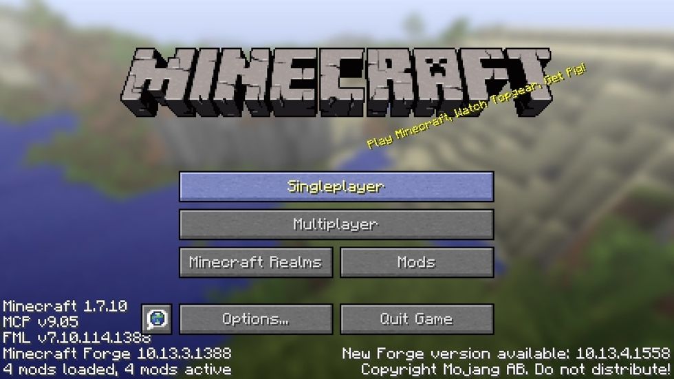 This will load the modded version of Minecraft. It will load version 1.7.10 from the technic launcher with the bitcraft mod installed.