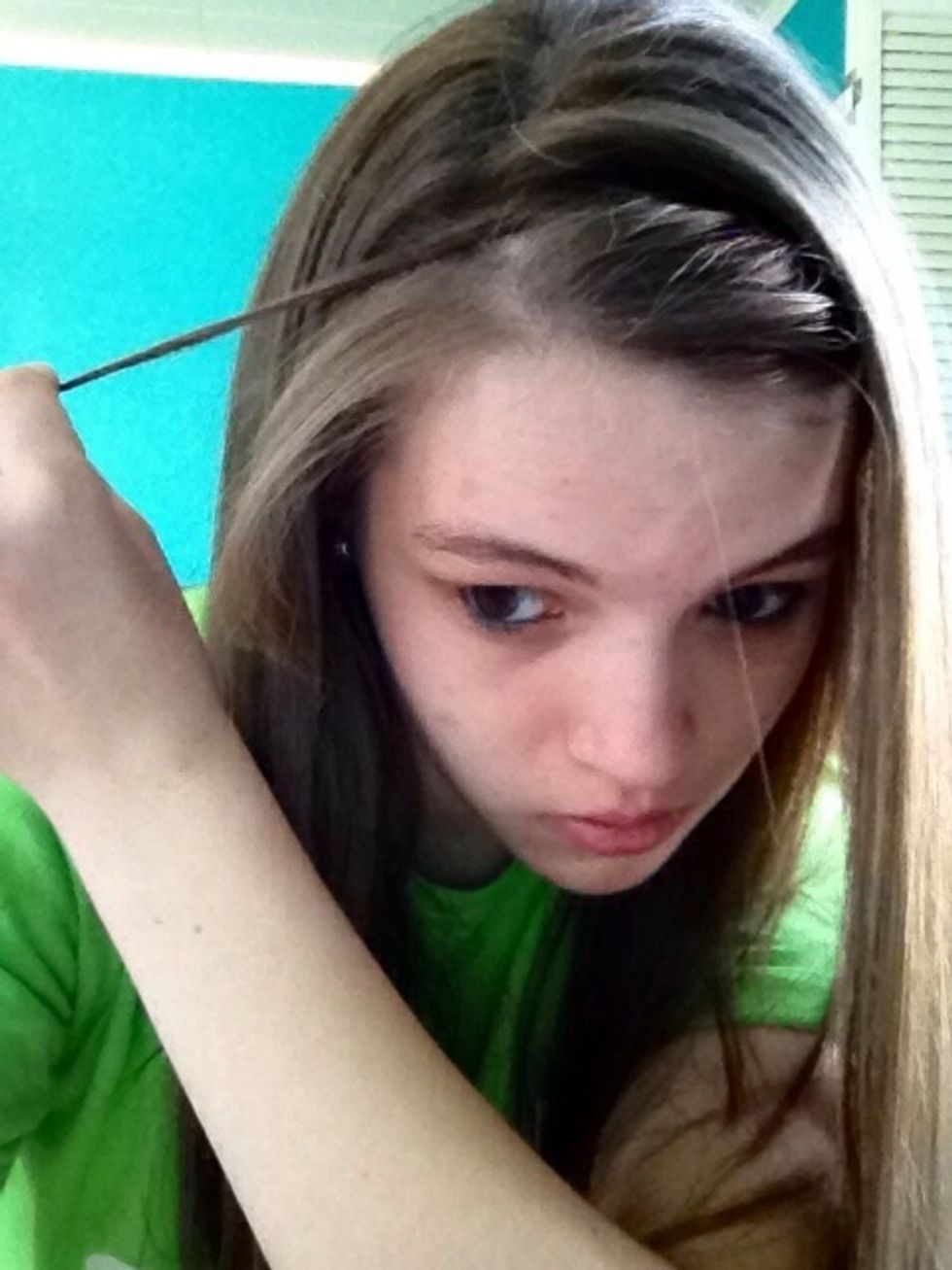 This will only work if your hair is long enough to reach from one side of your head to the other like the picture shows.