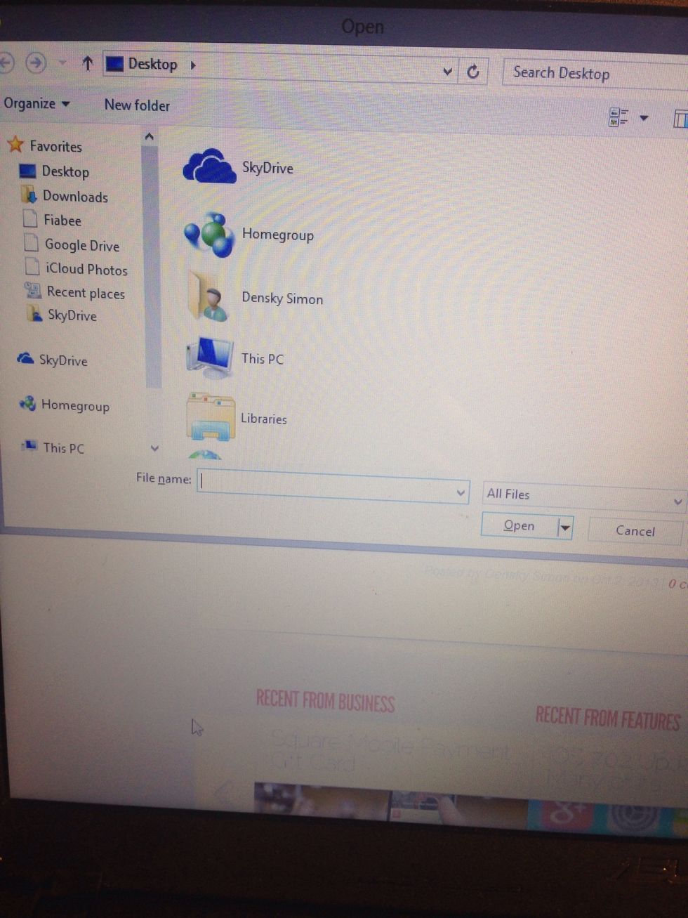 This will pop out of your screen